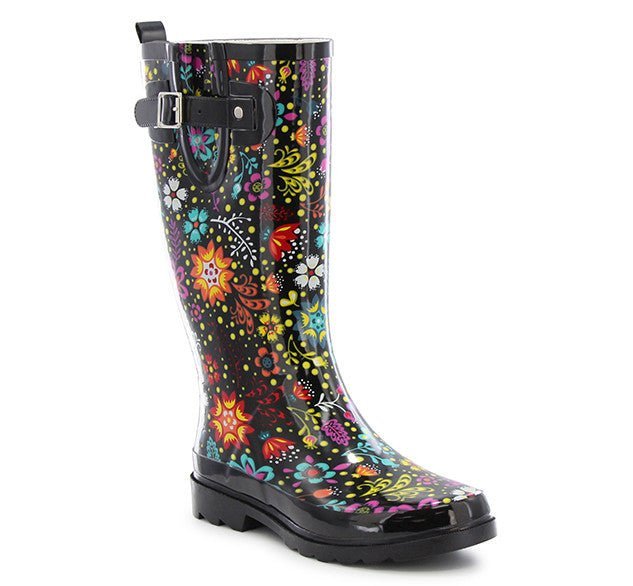 Women's Garden Play Tall Rain Boot - Black Rain Boots by Western Chief Women's – Don't Panic Shoes