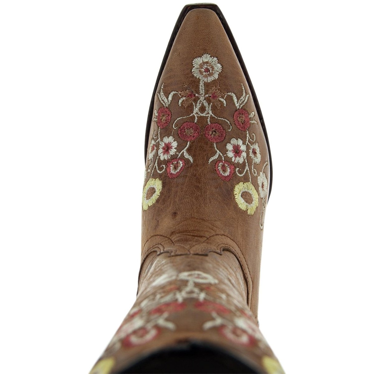 Women's Snipped Toe Western Boots | Floral Showstopper Cowgirl Boots (M50044) Cowboy Boots by Soto Boots – Don't Panic Shoes