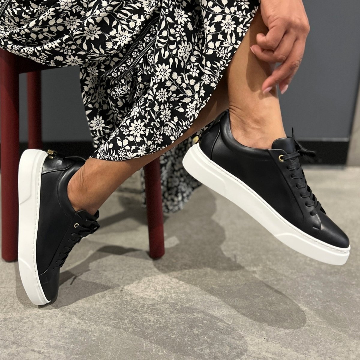 Women's Traviata - Black Women's Sneakers by Mocalmo – Don't Panic Shoes