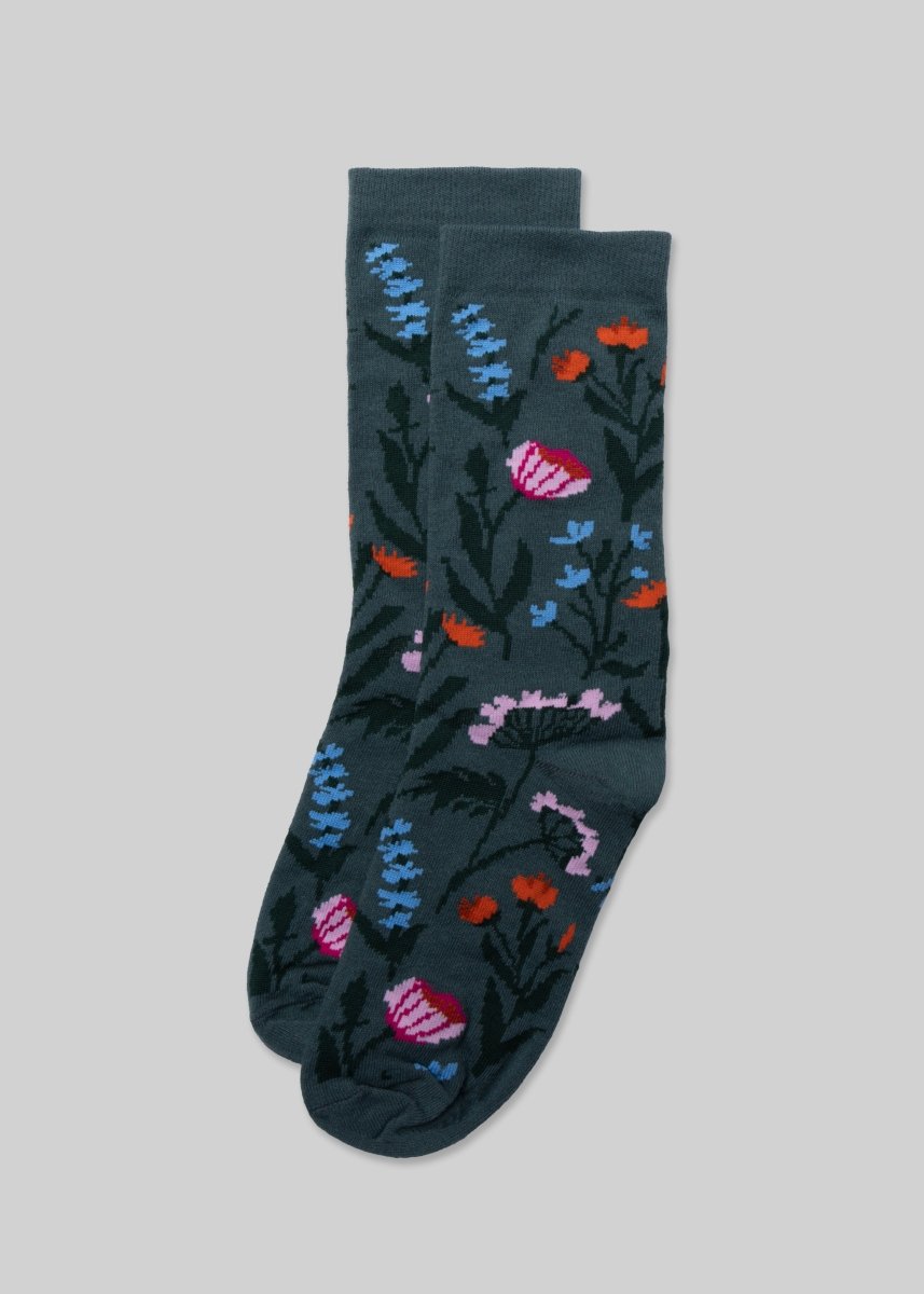 Women's Wild Flower Sock Socks by American Trench – Don't Panic Shoes