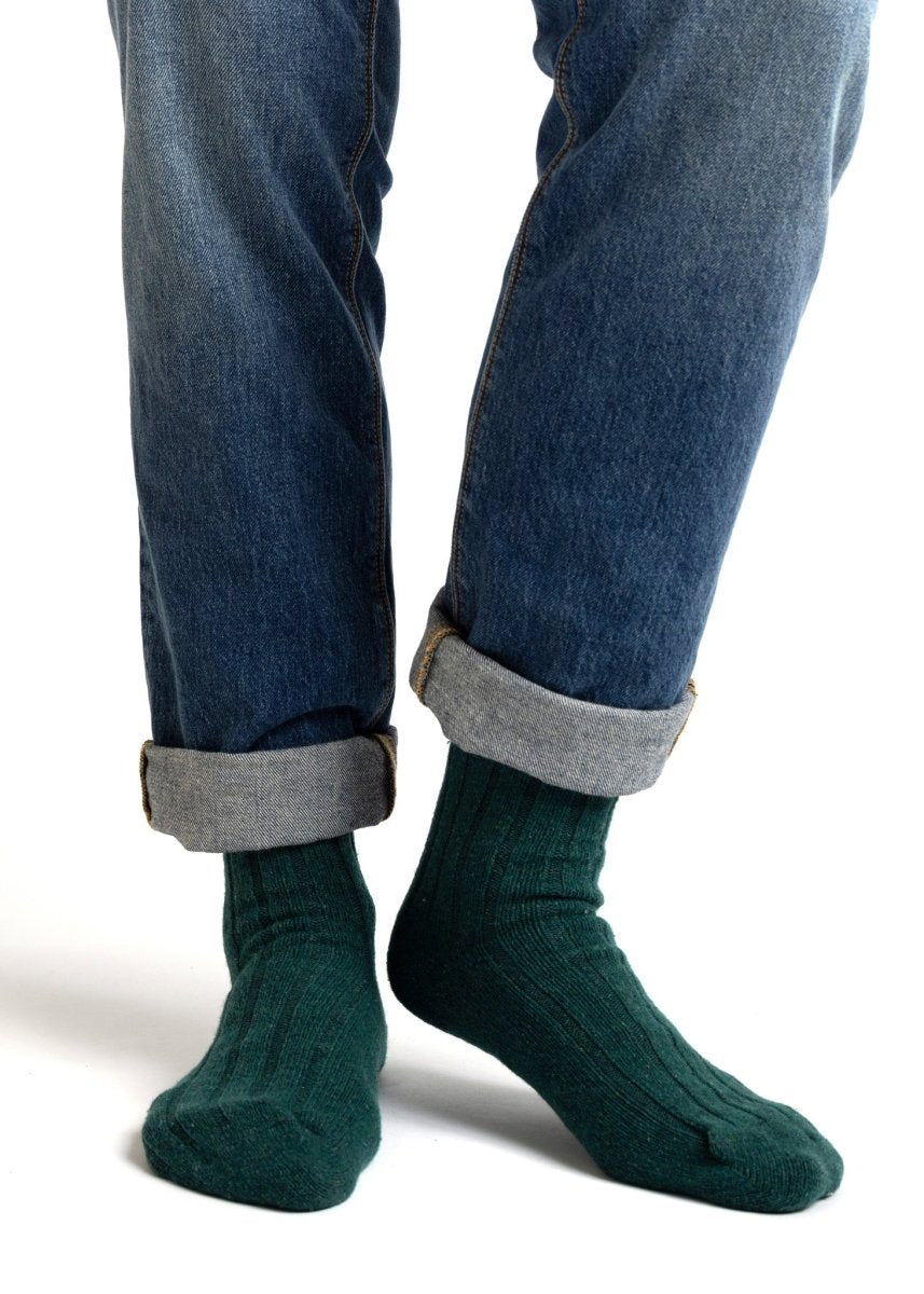 Wool Silk Boot Sock Socks by American Trench – Don't Panic Shoes