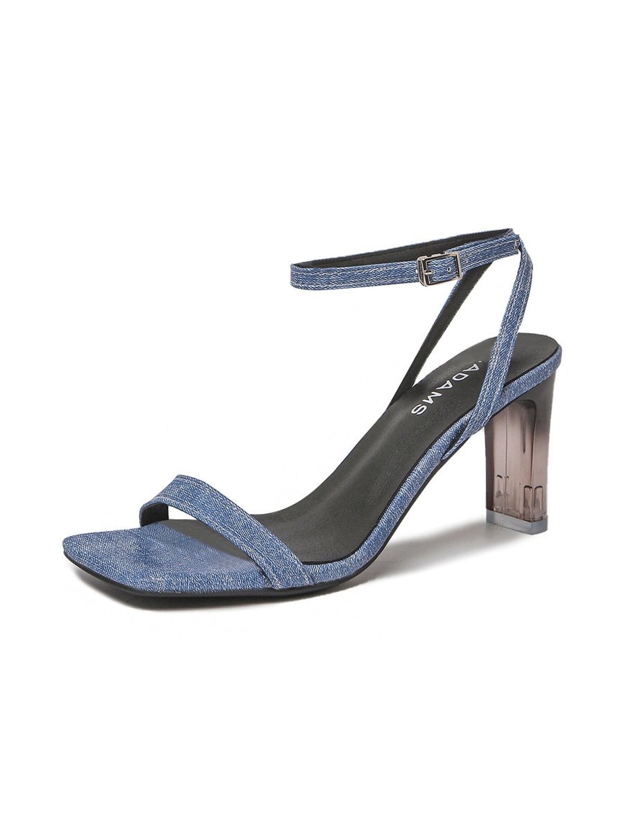 Zena | Blue Denim Heels by J.Adams – Don't Panic Shoes