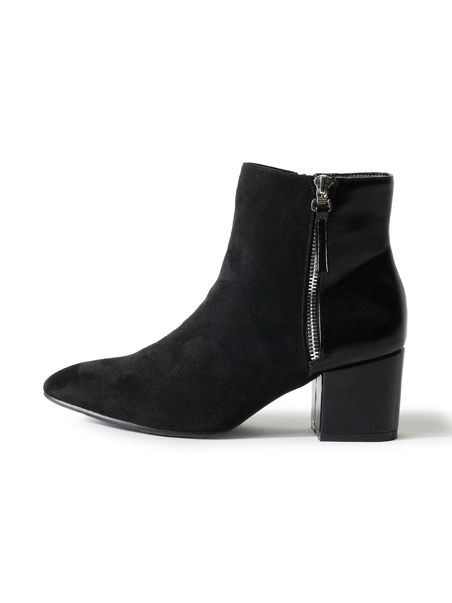 Zuma | Black Suede Booties by J.Adams – Don't Panic Shoes