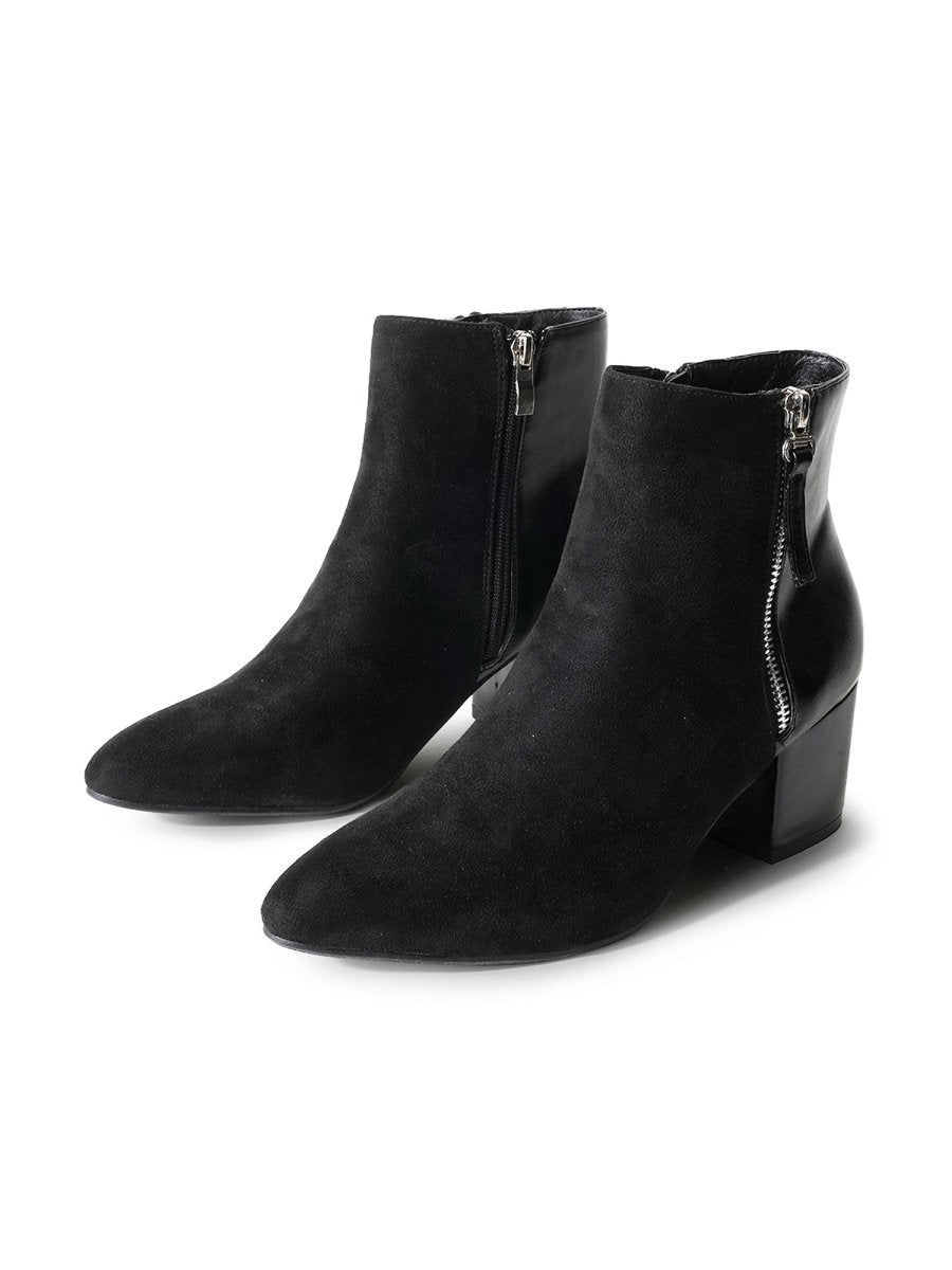 Zuma | Black Suede Booties by J.Adams – Don't Panic Shoes