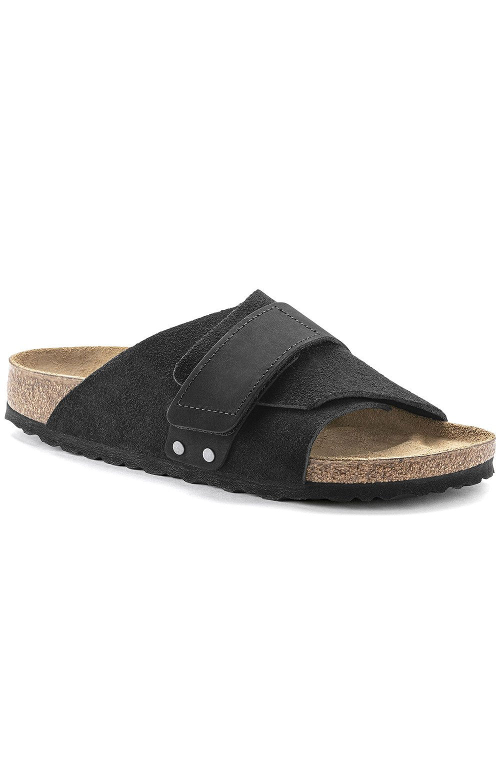 Kyoto Sandals Black, made of high-quality leather with adjustable straps and comfortable cushioned sole