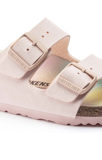 Thumbnail for Close-up of the vegan leather straps in light rose color of Arizona Vegan Sandals