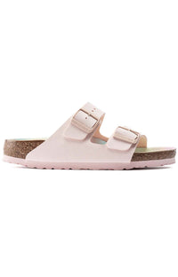 Thumbnail for  Close-up of the Birkenstock Arizona Vegan Sandals Light Rose BR1022536, highlighting the durable and sustainable materials used