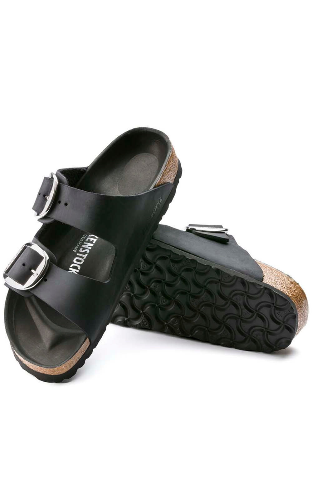Classic Birkenstock Arizona Big Buckle Sandals featuring a soft suede lining and EVA sole