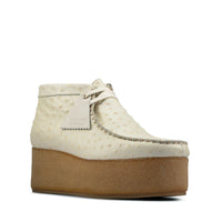 Thumbnail for Clarks Wallabee ELVTD 26160833 Womens Beige Leather Wedges Heels Shoes