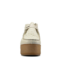 Thumbnail for Clarks Wallabee ELVTD 26160833 Womens Beige Leather Wedges Heels Shoes