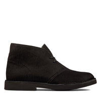 Thumbnail for Clarks Womens Desert Boot 2 Black with classic lace-up design and sleek leather upper