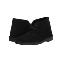 Thumbnail for Side view of Clarks Women's Desert Boot Black Suede