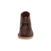 Thumbnail for Beeswax leather Clarks desert boots for women with traditional style