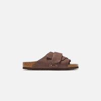Thumbnail for Birkenstock Kyoto Nubuck Roast sandal with adjustable strap and contoured footbed