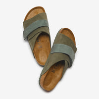 Thumbnail for Stylish and comfortable Birkenstock Kyoto Suede Thyme sandals for women