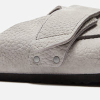 Thumbnail for Top view of the Birkenstock Kyoto Nubuck Whale Grey sandal with durable and high-quality nubuck leather