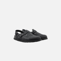 Thumbnail for Birkenstock 1774 Tokio Suede Leather Black - Side view showcasing the sleek black color and comfortable fit