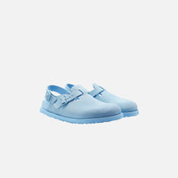 Thumbnail for Comfortable and stylish Birkenstock Tokio Suede Leather Powder Blue shoes