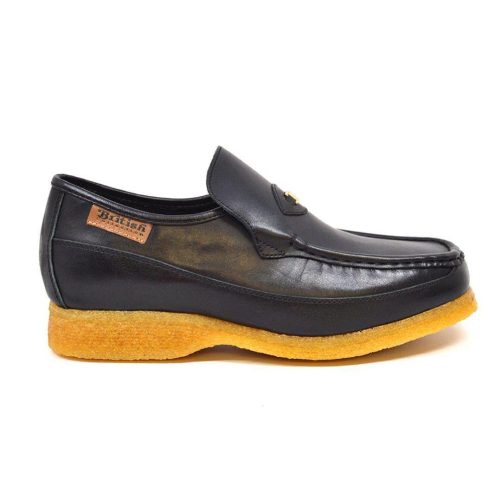 British Walkers Power 1 Men's Leather Slip On Crepe Sole Shoes Shoes by British Walkers – Don't Panic Shoes