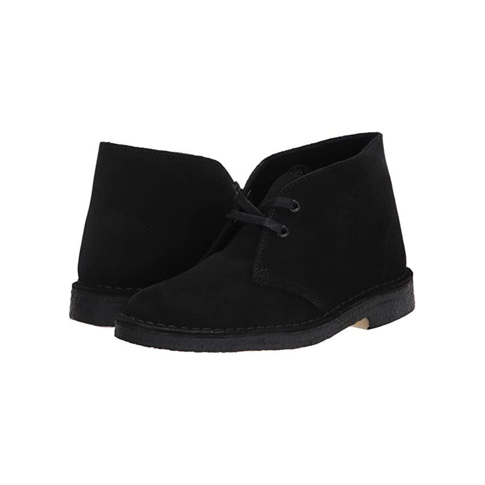 Clarks Originals Desert Boots Women's Black Suede 26155524 Boots by Clarks Originals – Don't Panic Shoes