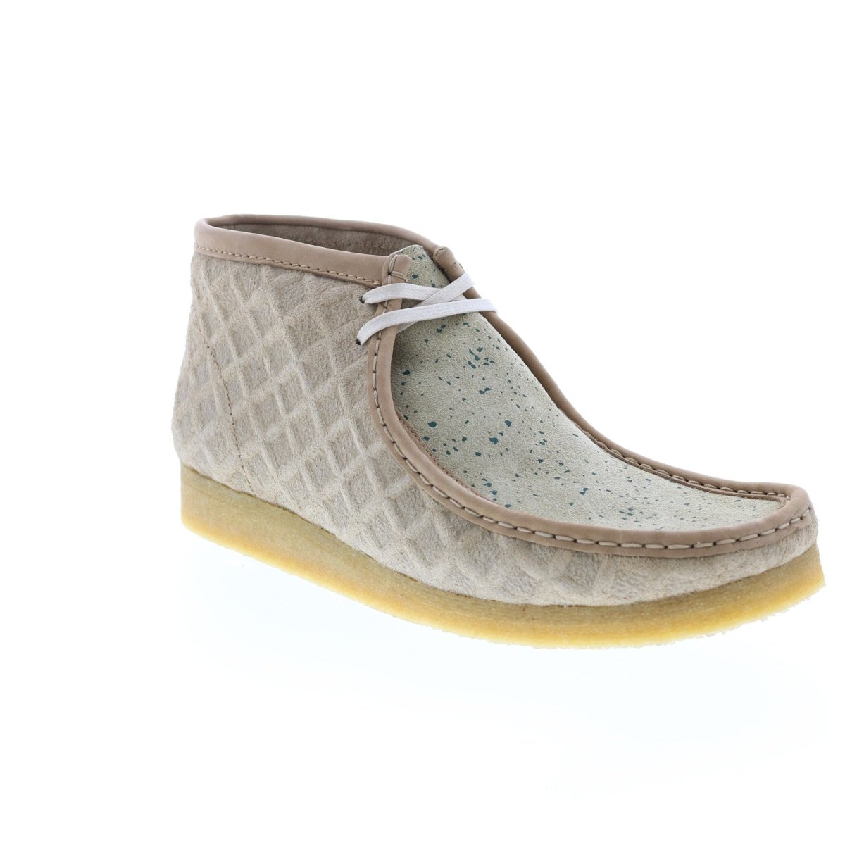 Clarks Originals Wallabee Boot Men's Natural And Green Beige Suede 26163444 Shoes by Clarks Originals – Don't Panic Shoes