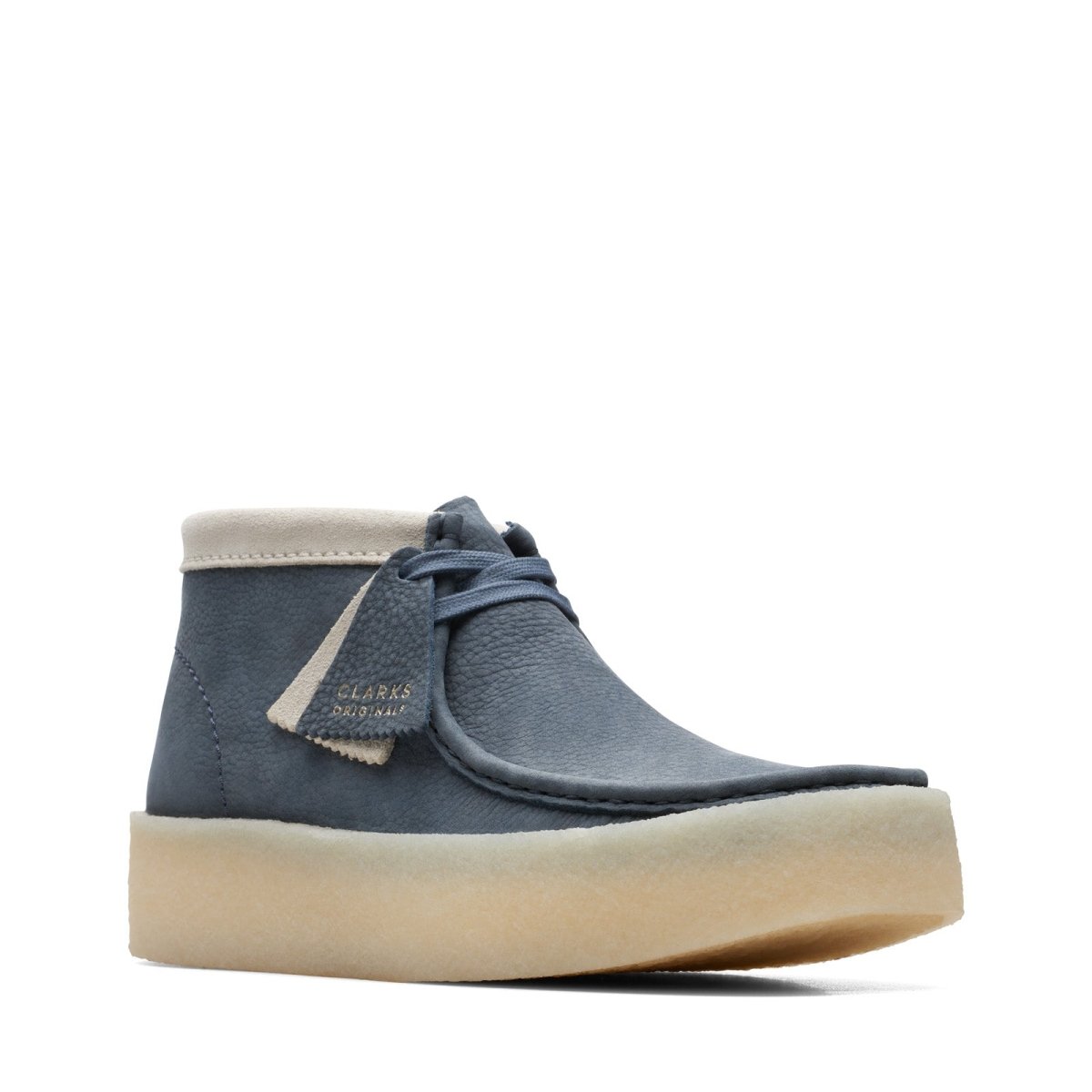 ClarkS Originals Wallabee Cup Boot Men’s Shoes – Navy Blue Nubuck – Style 26171091 – Modern Street Classic Shoes by Clarks Originals – Don't Panic Shoes