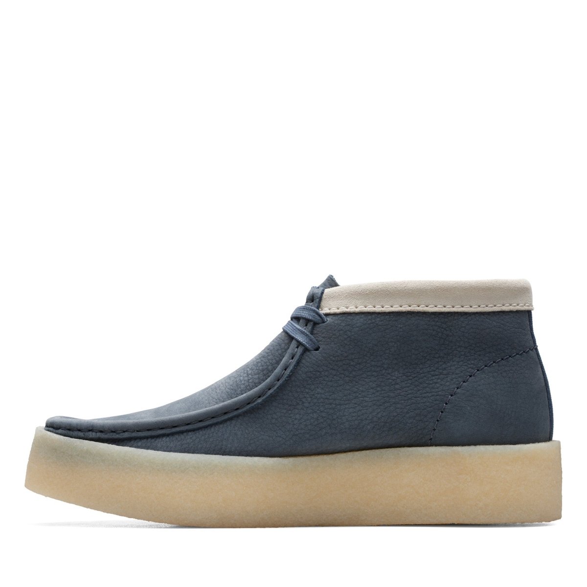 ClarkS Originals Wallabee Cup Boot Men’s Shoes – Navy Blue Nubuck – Style 26171091 – Modern Street Classic Shoes by Clarks Originals – Don't Panic Shoes