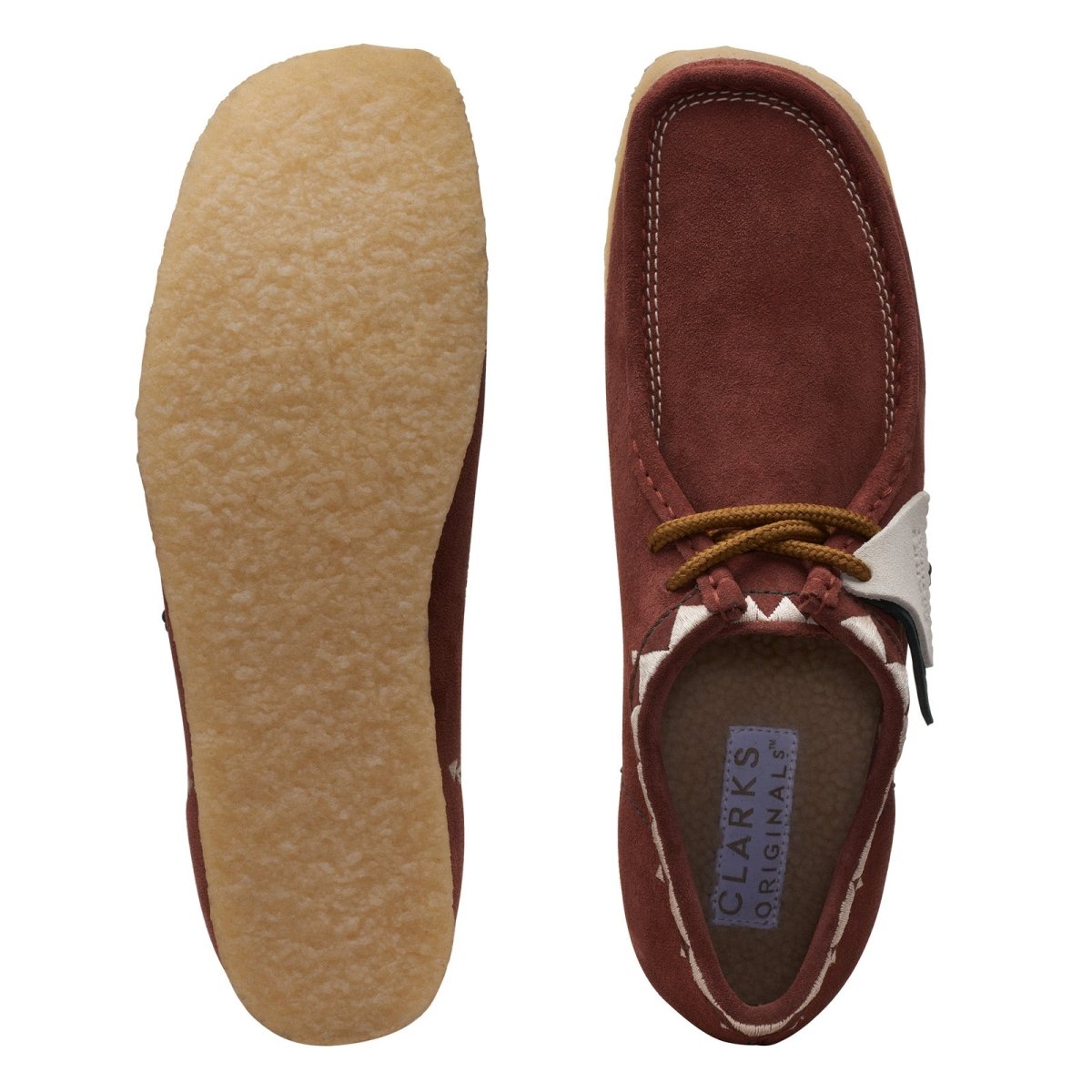 Clarks Originals Wallabee Low Men's Red Suede 26168847 Shoes by Clarks Originals – Don't Panic Shoes