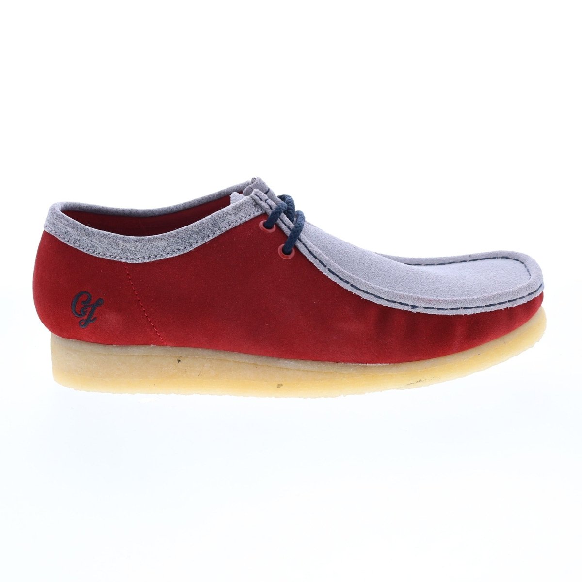 ClarkS Originals Wallabee Low Vcy Men’s Shoes – Red And Gray Suede – Style 26166291 Shoes by Clarks Originals – Don't Panic Shoes