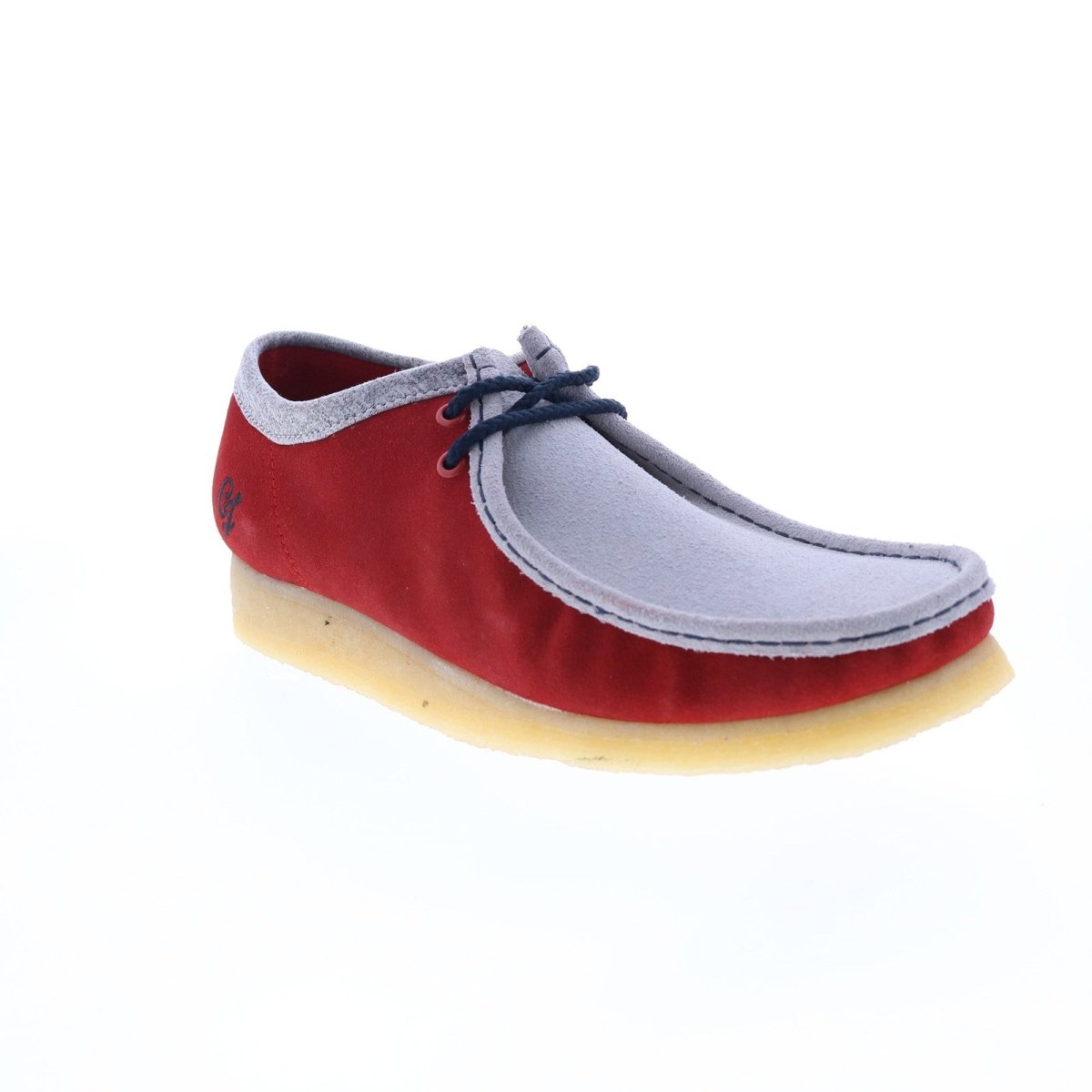 ClarkS Originals Wallabee Low Vcy Men’s Shoes – Red And Gray Suede – Style 26166291 Shoes by Clarks Originals – Don't Panic Shoes