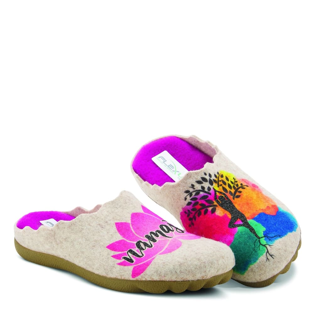 Spring Step Shoes Flexus Namaste Women's Floral Slipper Shoes by Spring Step Shoes – Don't Panic Shoes