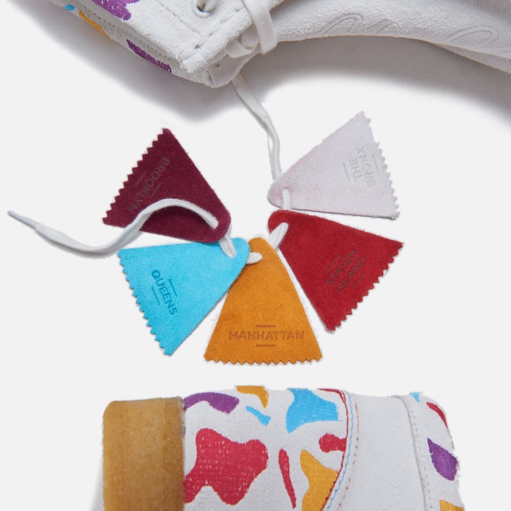 NYC-Ready Clarks Originals Wallabee in White Combi Suede - Don't Panic Shoes