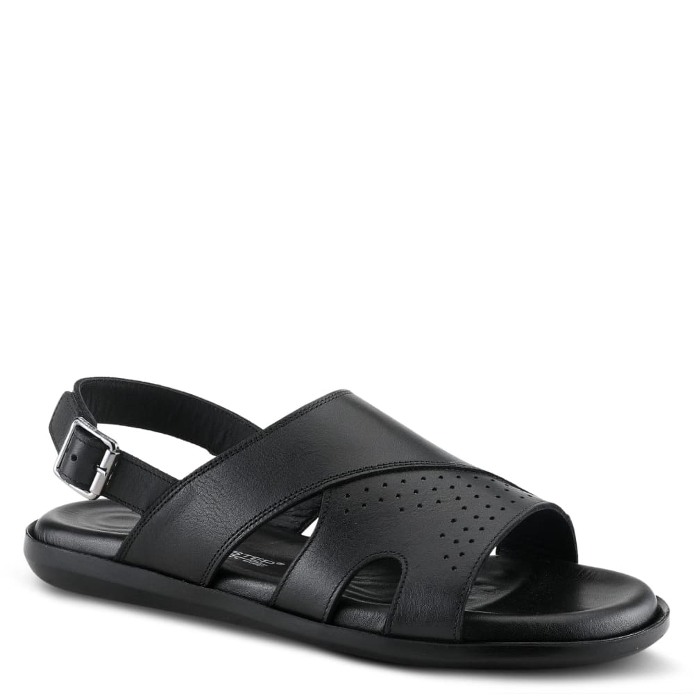 Spring Step Jeff Men's Leather Sandals with Back Strap Comfort - Don't Panic Shoes
