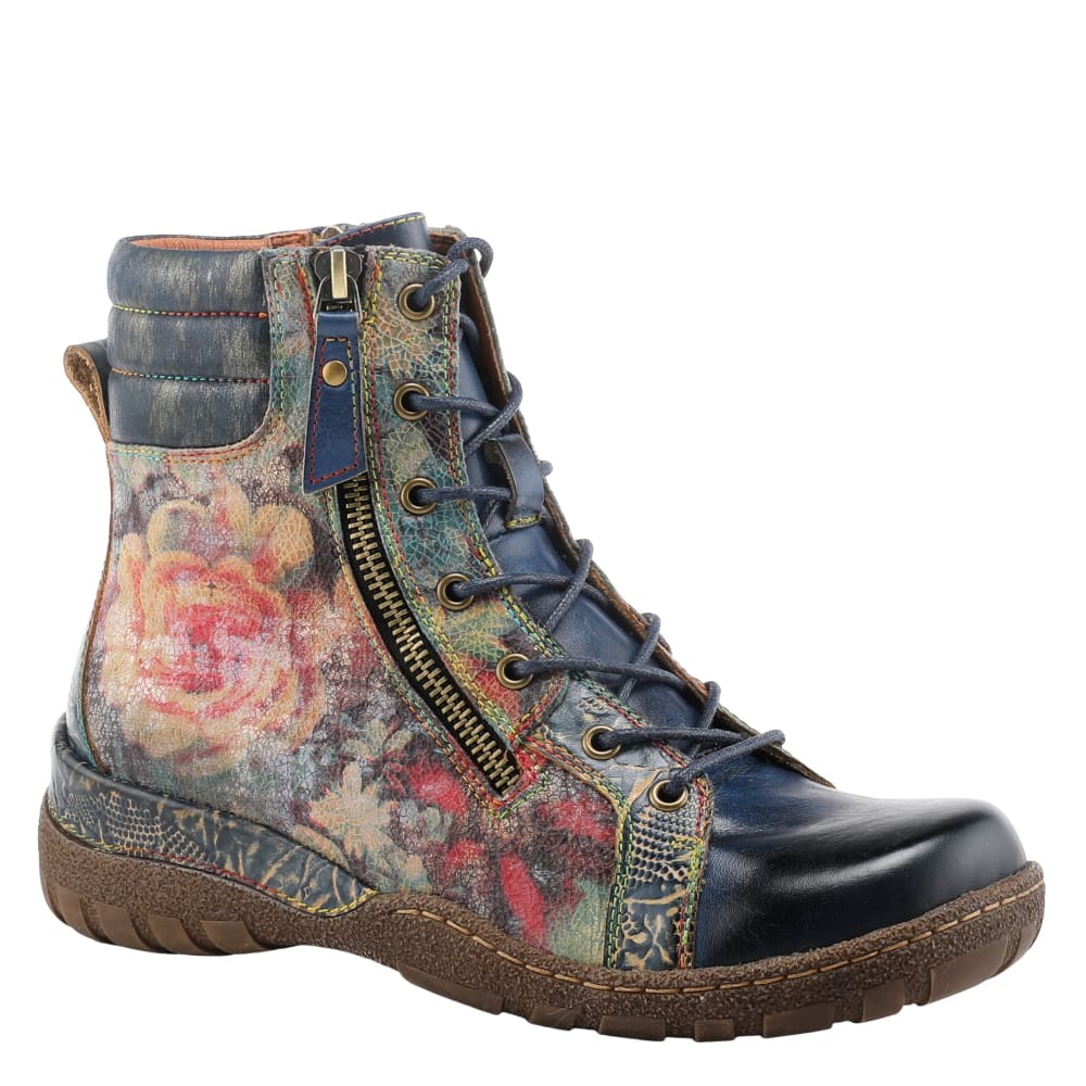 Spring Step L’Artiste Siren Embroidered Women’s Multicolor Boots - Don't Panic Shoes