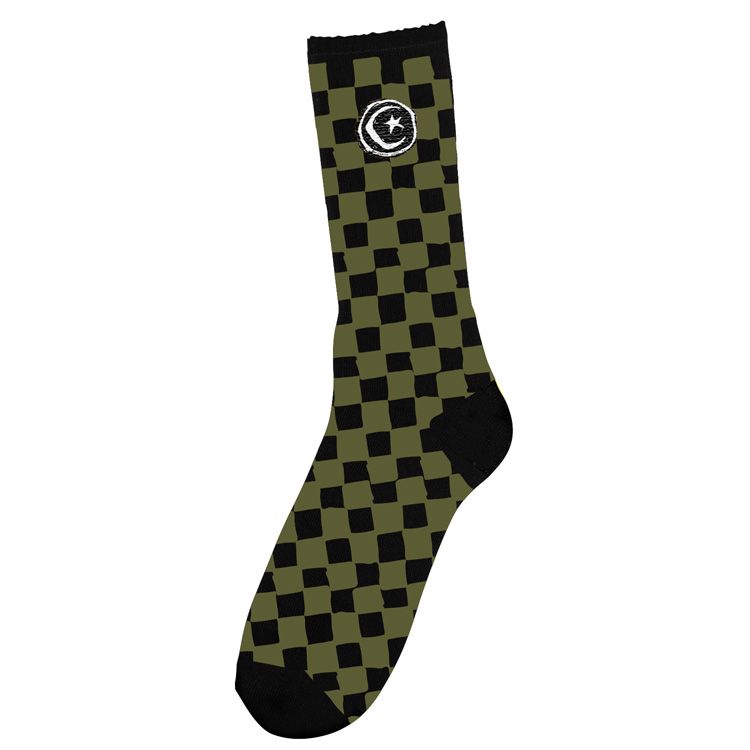 Foundation Star & Moon Checkers Crew Socks