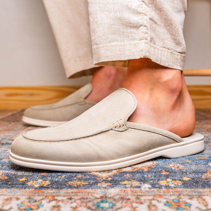 06 - 112 - Gry Soro Sueded Italian Goatskin Mule Grey Shop by Zelli Italia – Don't Panic Shoes