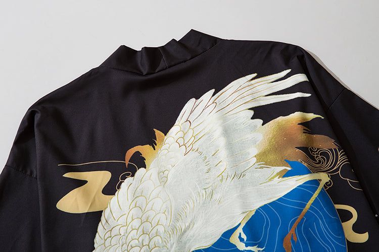 Niepce YC6312 Crane Hunter Kimono