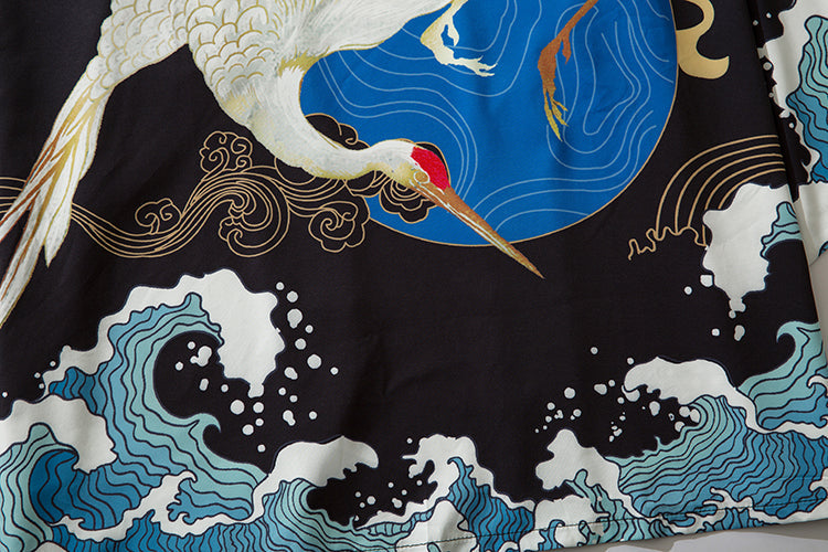 Niepce YC6312 Crane Hunter Kimono