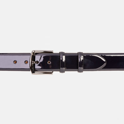 The Dodoma Navy  Patent Leather Belt