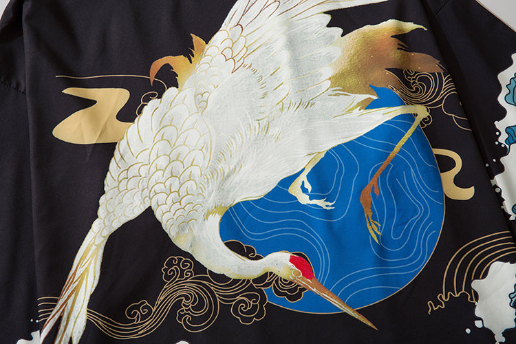 Niepce YC6312 Crane Hunter Kimono