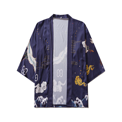 Niepce YC6316 Purple Cranes Kimono