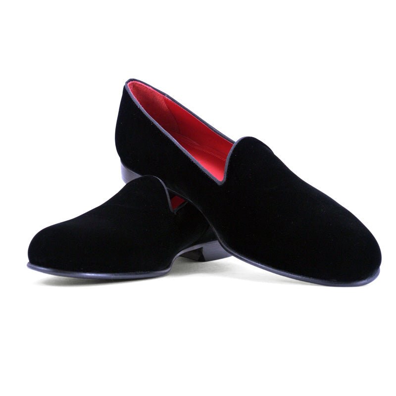 10 - 102 - Blk Velvet Tux Shoe, Black Shop by Zelli Italia – Don't Panic Shoes