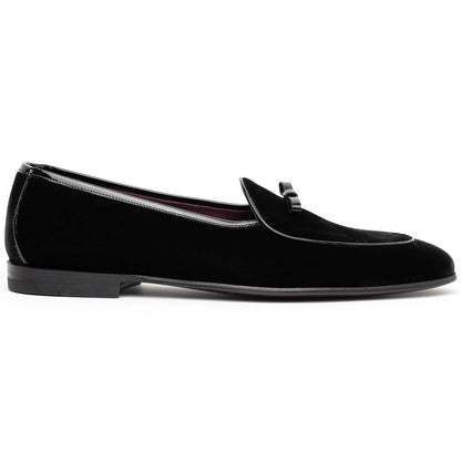 10 - 120 - Blk Arco Velvet Tuxedo Shoe, Black Sale by Zelli Italia – Don't Panic Shoes