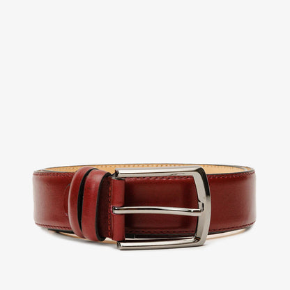 The Royal Hand Craft Burgundy Leather Belt