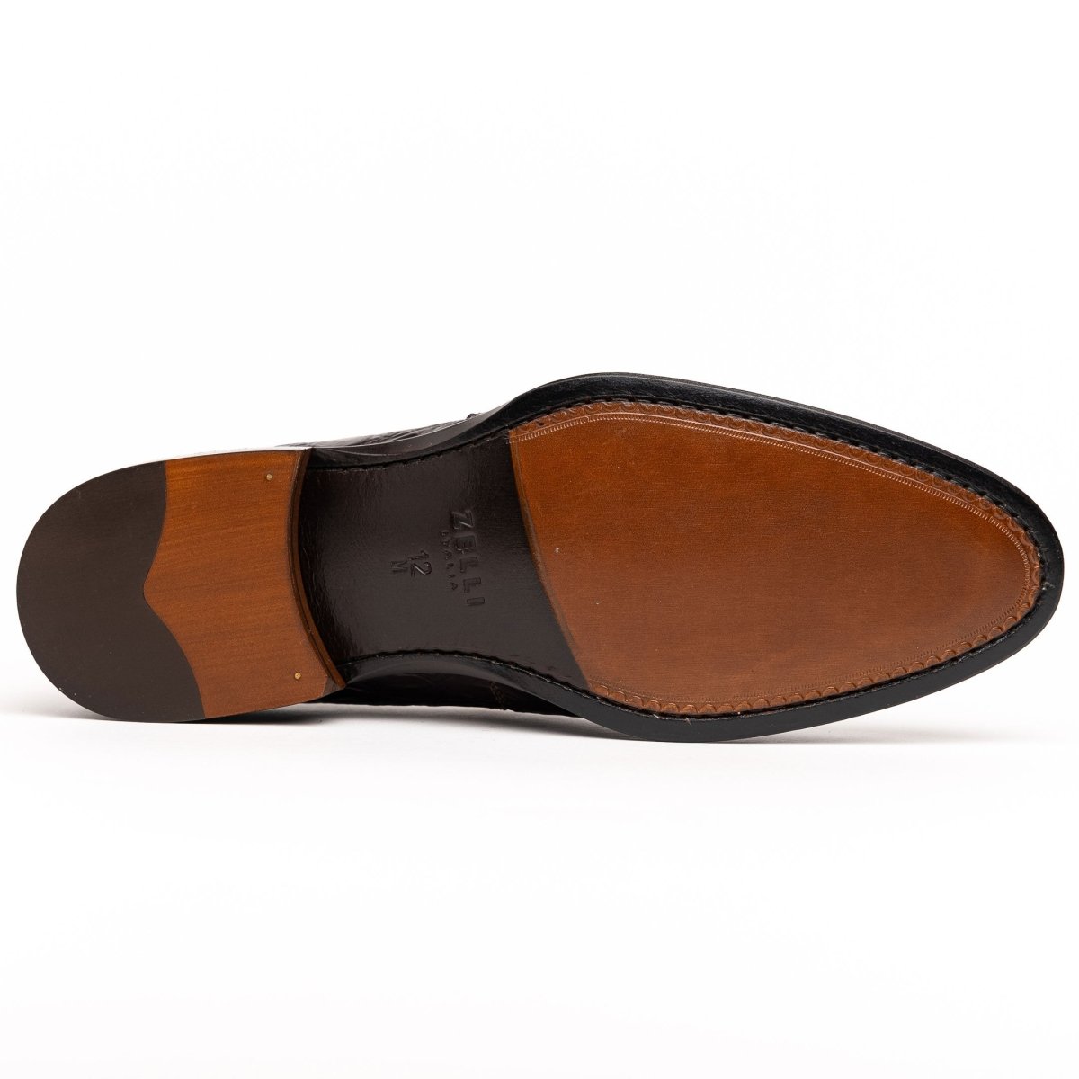 11 - 201 - Cgm Roma Crocodile Penny Loafer, Cognac Shop by Zelli Italia – Don't Panic Shoes