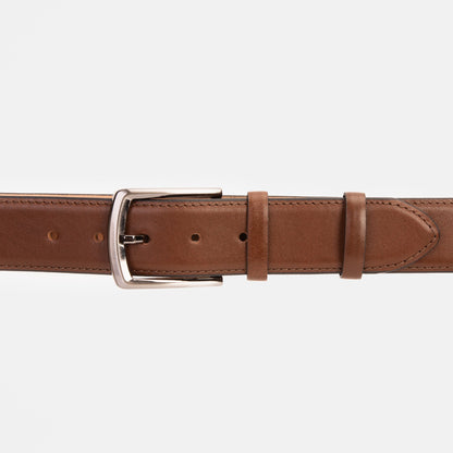 The Bogota Brown Calfskin Belt
