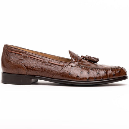 13 - 581 - Brn Franco Ostrich Tassel Loafer, Brown Shop by Zelli Italia – Don't Panic Shoes