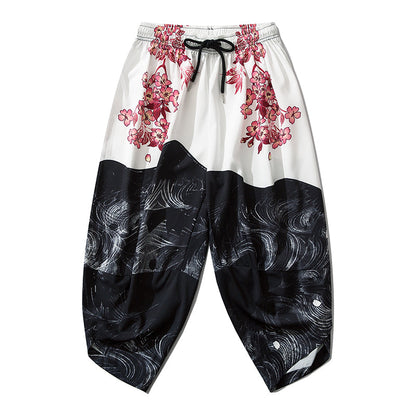 Niepce YC135 Pink Flowers Lightweight Pants