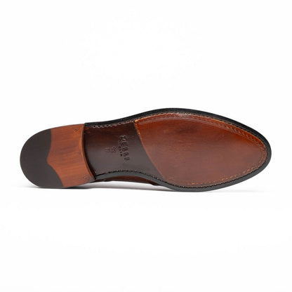 14 - 202 - Cgn Rossi Teju Lizard Penny Loafer, Cognac Shop by Zelli Italia – Don't Panic Shoes