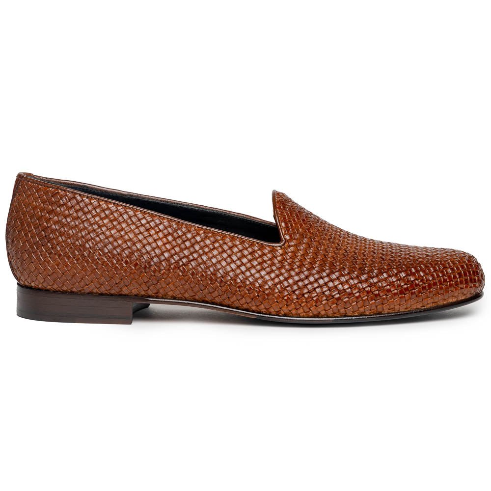 15 - 211 - Cgn Cestino Calfskin Basketweave Slip On, Cognac Shop by Zelli Italia – Don't Panic Shoes